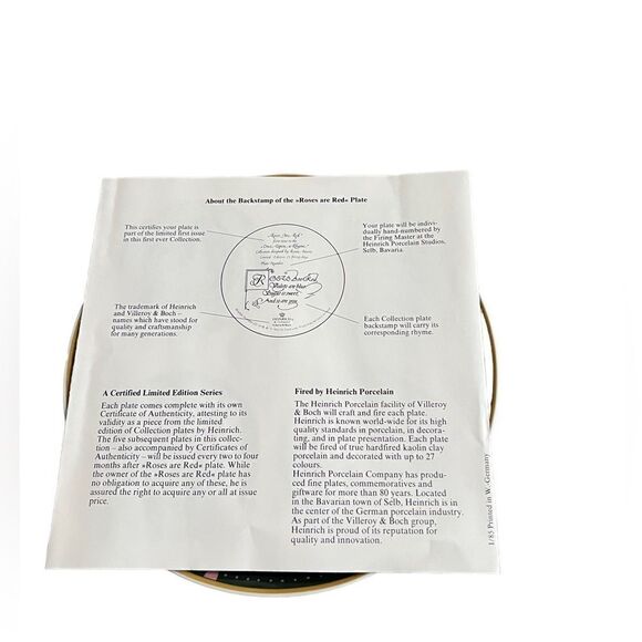 Vintage Mary Had a Little Lamb plate from Once upon a Rhyme series - Picture 4 of 12